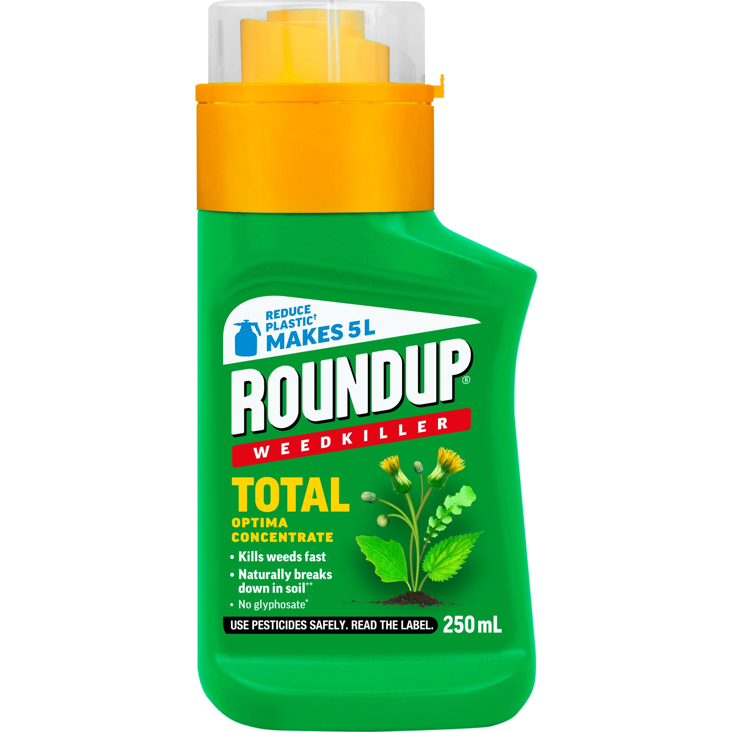 Roundup Weedkiller Total Optima, concentrate, 250 ml