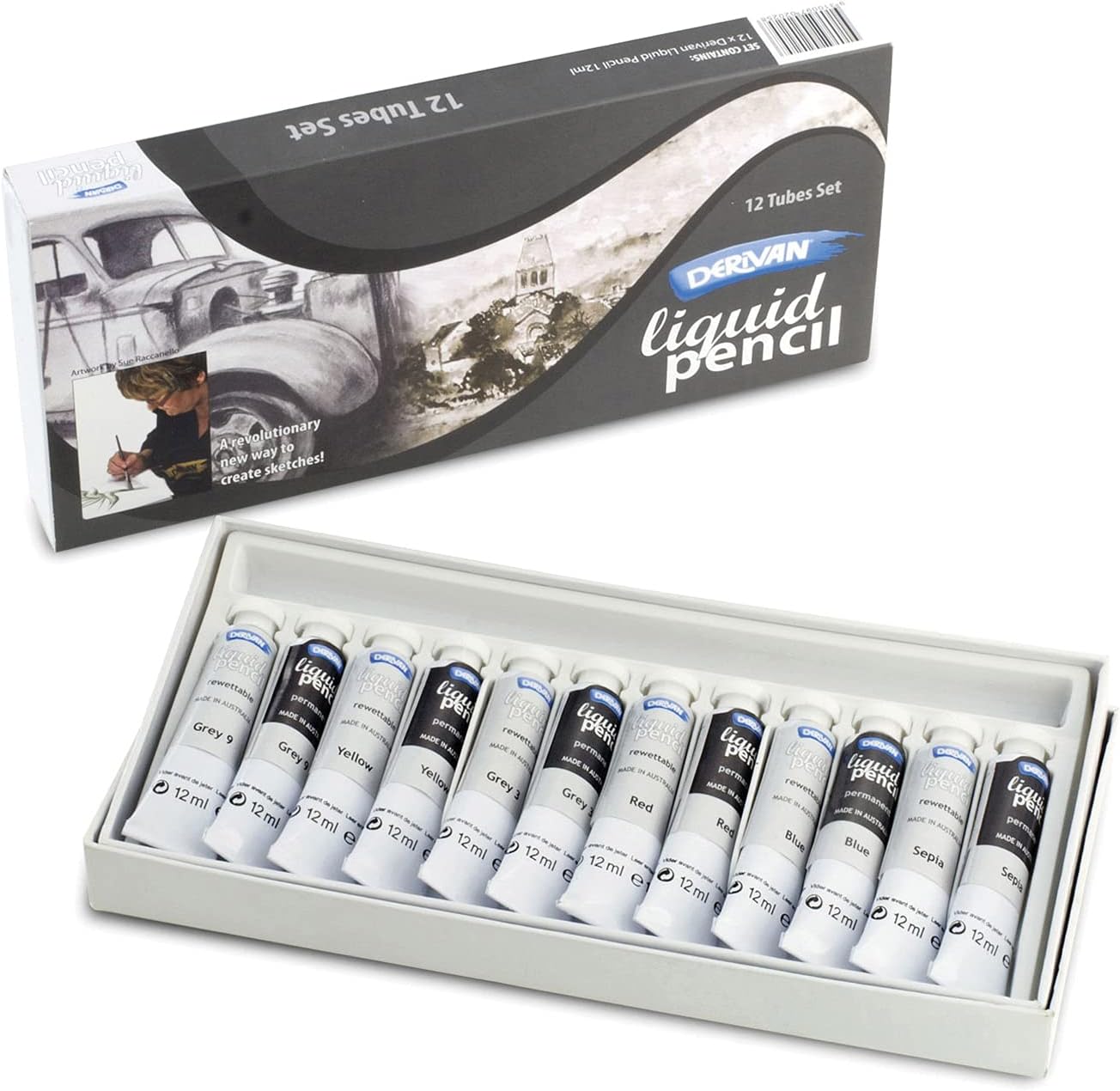 Liquid Pencil 12Ml 12 Tube Set