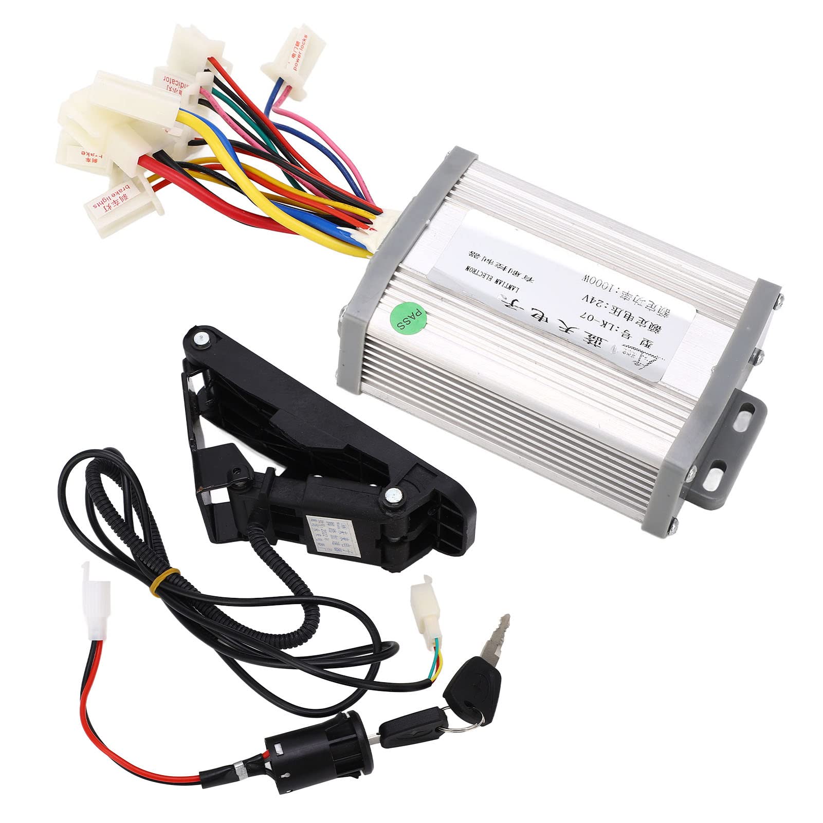 Haofy 24 V 1000W Gebürstete Elektrofahrradsteuerung mit Pedal -Drosselklappen -Kit für Stabil