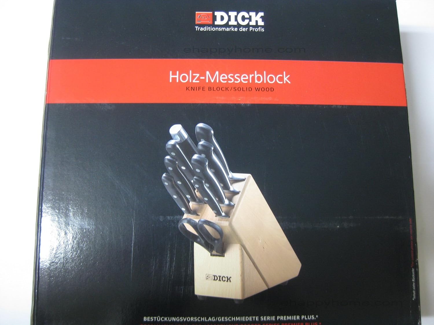 F. Dick Knife Block Set - 9 Piece Forged Steel - German Made
