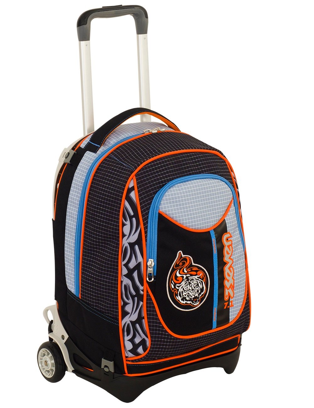 Trolley Seven New Jack noir lavable pour éviter le cartable lourd - 8