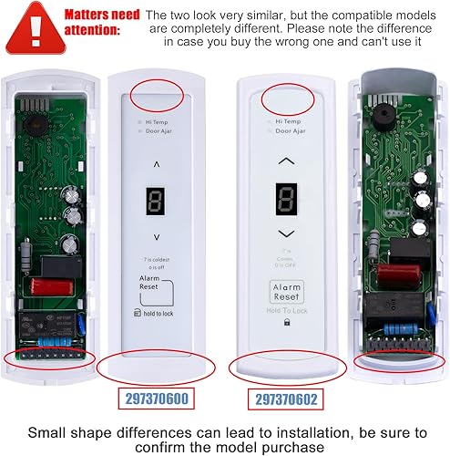 Miniatura 2 de Placa de control electrónico del congelador 297370600 - Sustituye a 297241800, 297366100