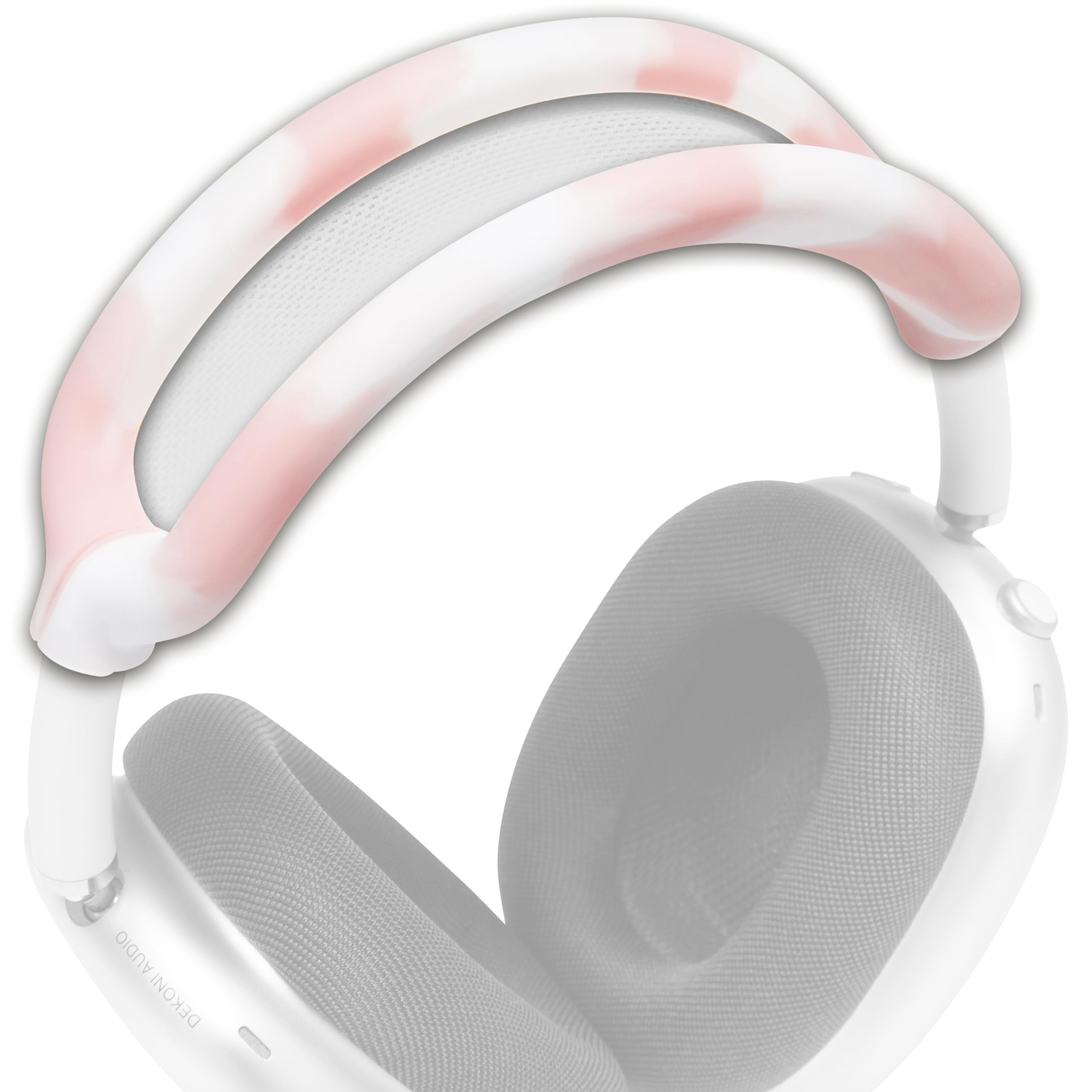 WC BandZ Max – silikonowa osłona pałąka do AirPods Max 1 i 2 | Od Wicked Cushions | Większy komfort i ochrona; dostępne we wzorach Wicked | Różowy Marmur