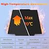 Placa de construcción PEI de doble cara 266x293mm para Flashforge Creator 5/5 Pro | Placa de impresión de acero de resorte con PEI negro liso y PEI negro texturizado, fuerte adhesión y fácil extracción 3