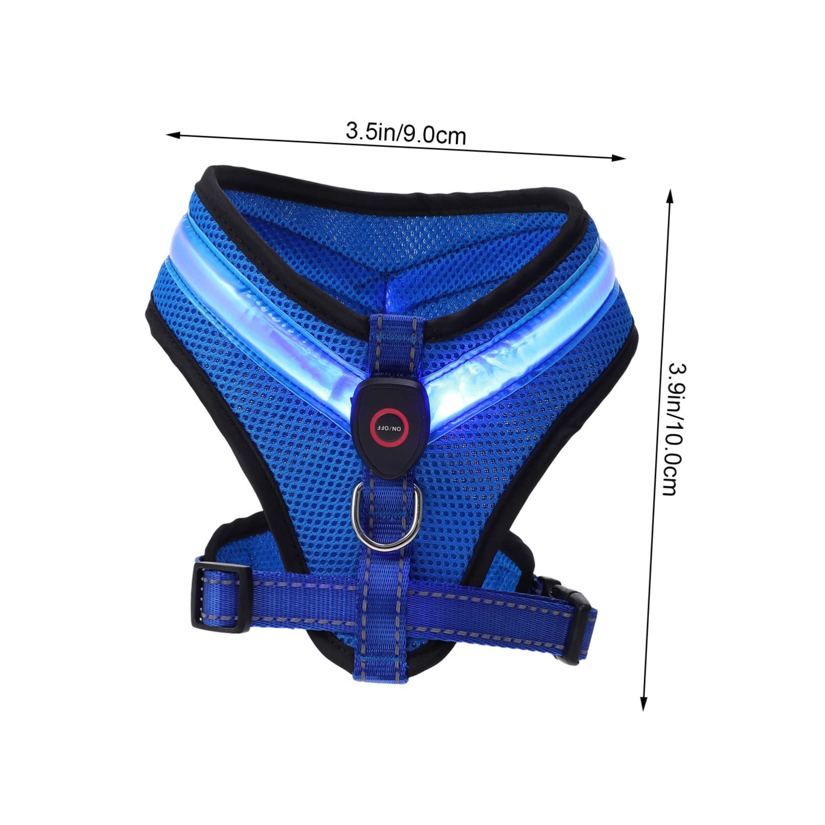 SUPVOX Led Dog Vest Charging Fast Flashing Slow Flashing Always on Dog Harness Life Vest