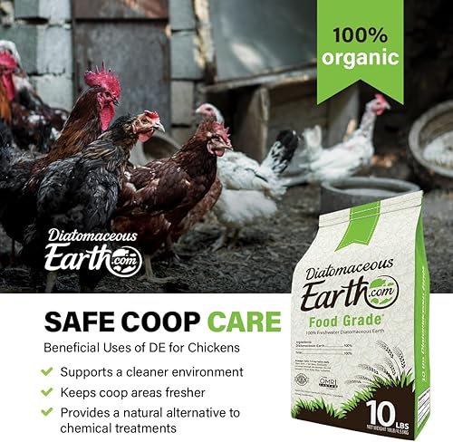 Miniatura 6 de DiatomaceousEarth Food Grade Diatomaceous Earth – 10lb | 100% Organic, All-Natural Powder | Safe for Humans & Pets | OMRI Listed for Organic Use