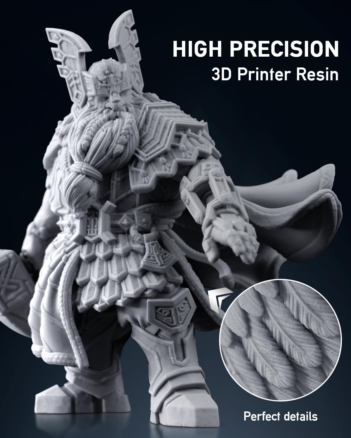SUNLU Żywica ABS-Like do drukarki 3D 1KG, szybka żywica utwardzająca UV 405 nm do druku 3D LCD/DLP/SLA, niekruche i wysoka precyzja, szary 1000g