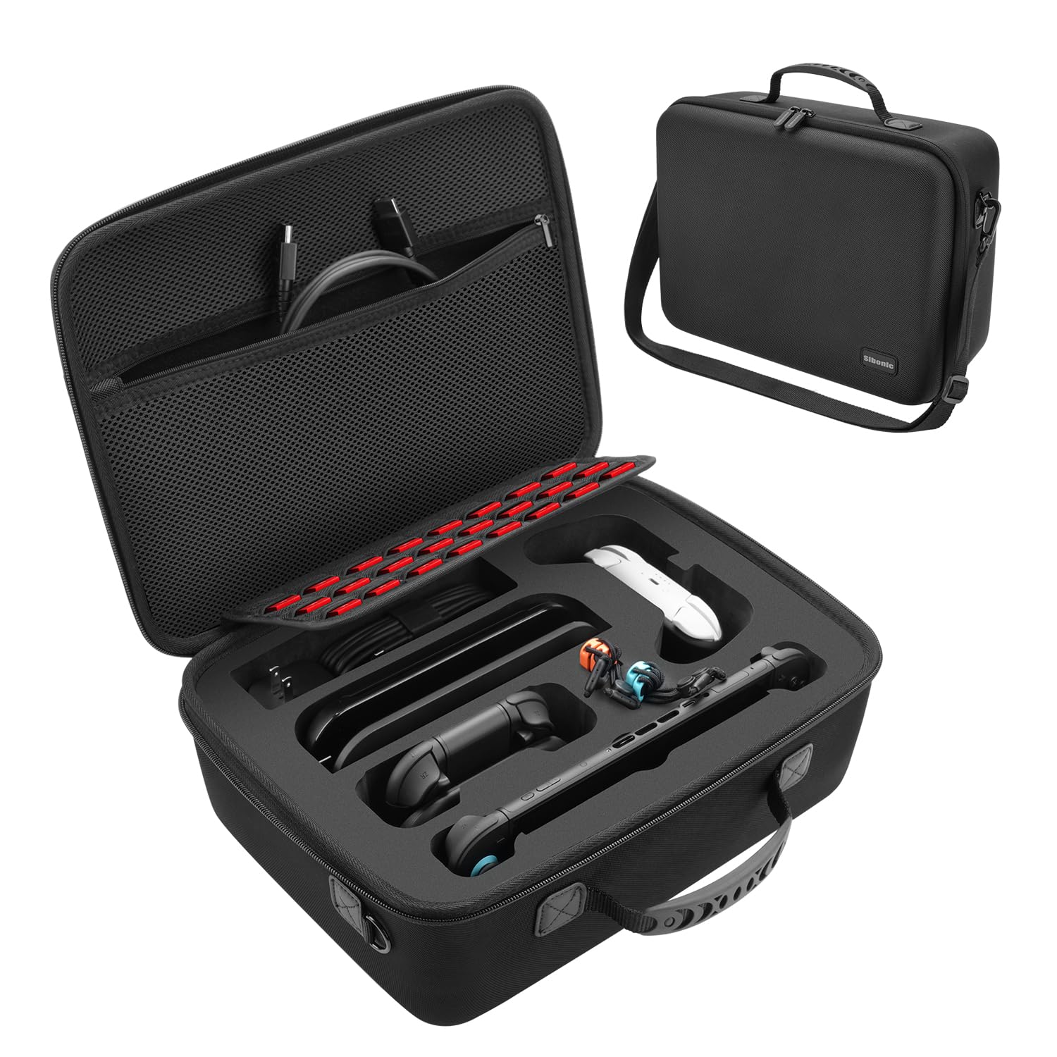 Amazon.com: SIBONIC Hard Carrying Case Compatible with Nintendo