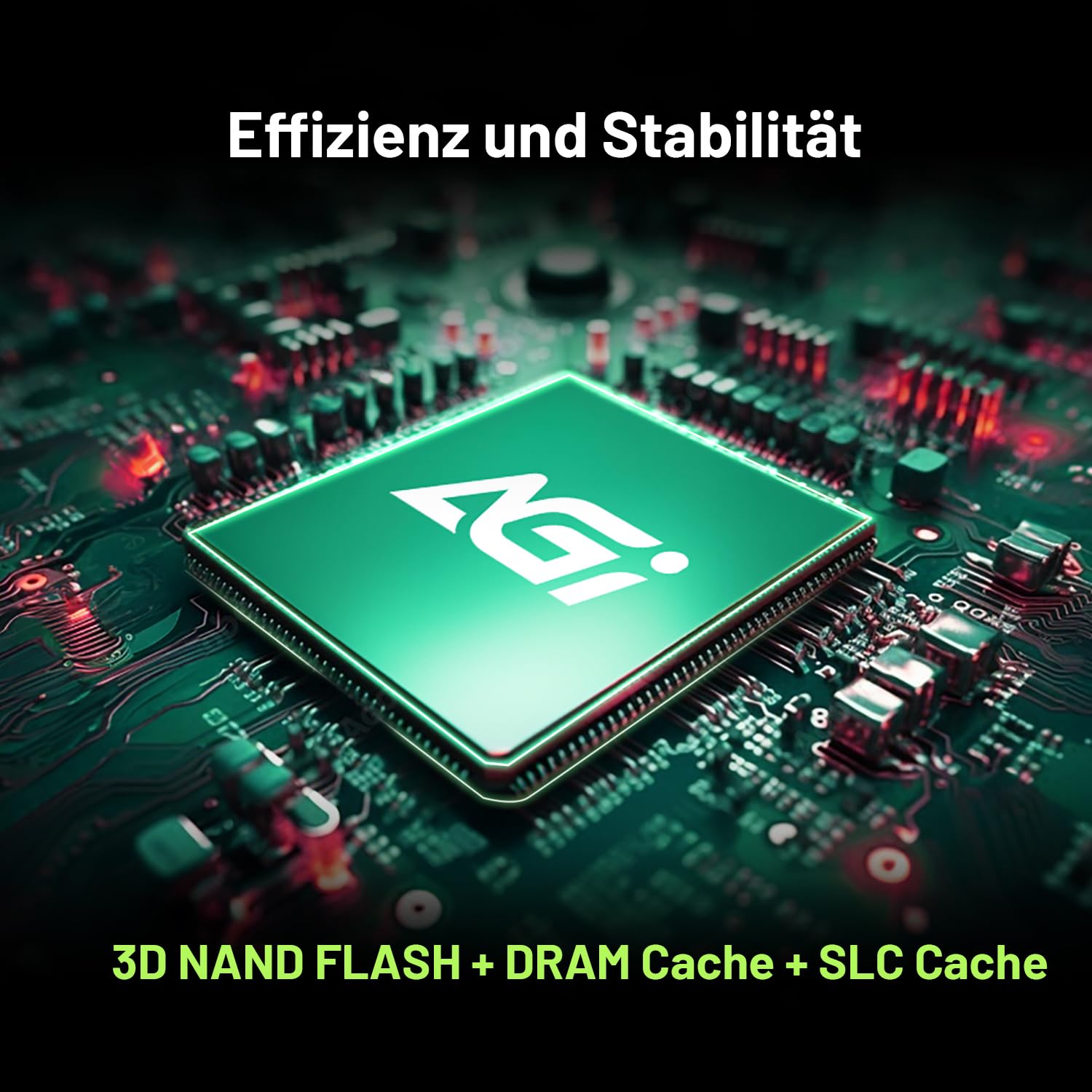 AGI AI298 512GB Interne SSD M.2 NVMe PCIe Gen3x4 2280 Festplatte PC | Lesegeschwindigkeit bis zu 2200 MB/s, 3D TLC NAND mit DRAM Cache. Kompatibel mit Laptop und Desktop-Computer PC