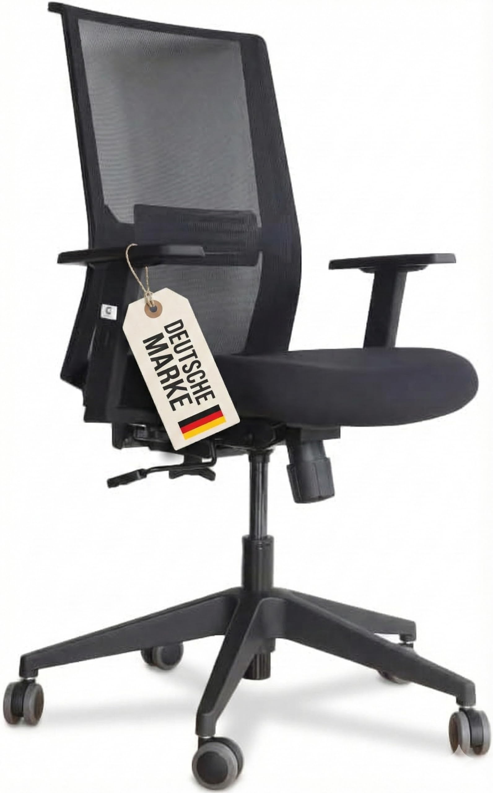 Start Bürostuhl für Einsteiger zum Home-Office mit Ergonomie und Kompatibilität, sehr einfach bedienen (mit Armlehnen)