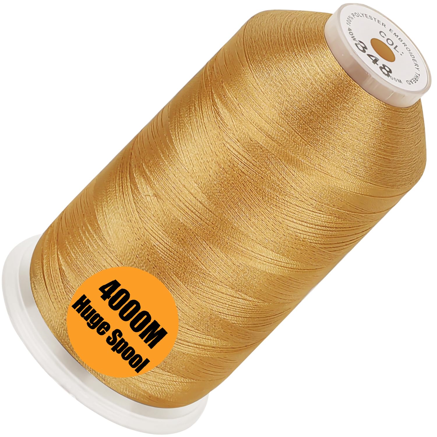 New brothread 4000M Huge Spool Embroidery Machine Thread - Khaki