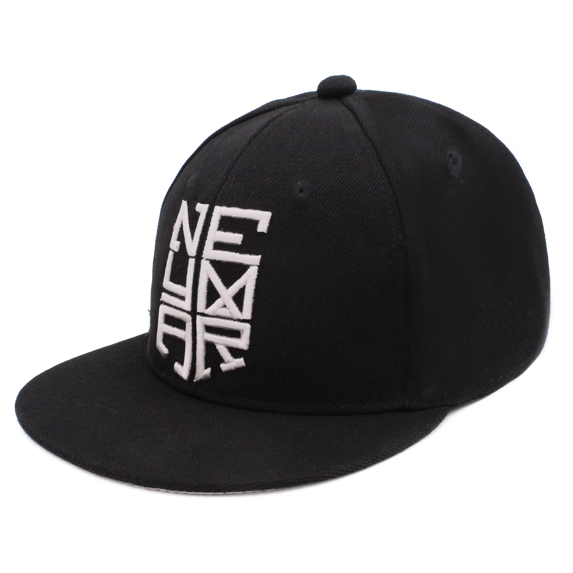 VRITRAZ Unisex Hip Hop Solid Black Designer Adjustable Cap (Black)