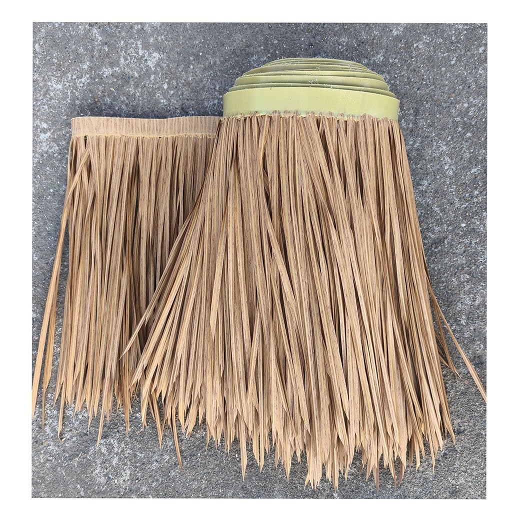 Chaume faux toit en paille artificielle et rouleau de feuilles de palmier synthétique 6m