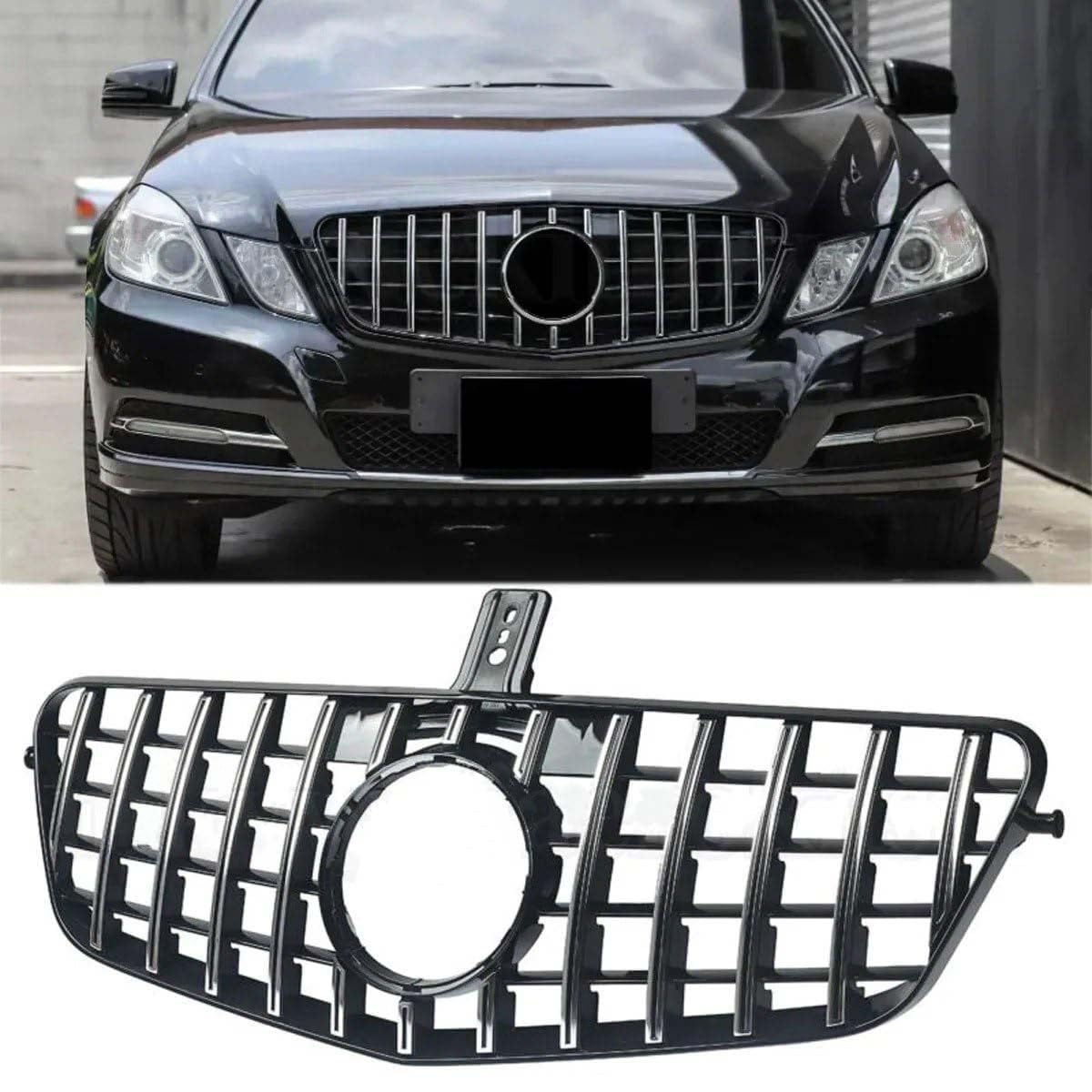 BXQDAM Front grille,Compatible with Mercedes-Benz W212 E-Class E350 E500 E550 2009-2013,Front grille parts