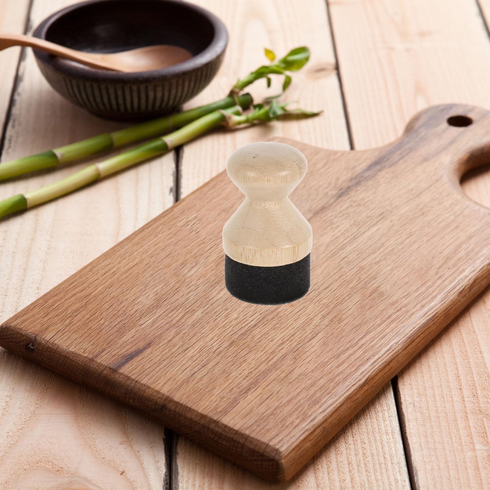 Alipis Wood Oil Applicator Chopping Board Applicator Easy to Use and Comfortable Handle