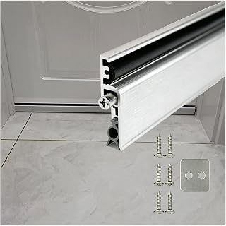 Automatic Door Bottom Seal - Soundproofing Floor Mounted Door Sweep for Noise Reduction, Weather Stripping, Energy Saving, Draft Stopper, Fits Most Doors