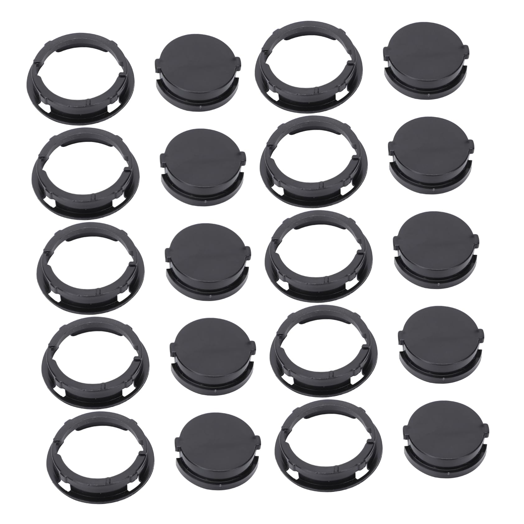 POPETPOP No-Tool Install Plastic Bottom Plug for Piggy Bank 50pcs Closure Stoppers for Saving Pot