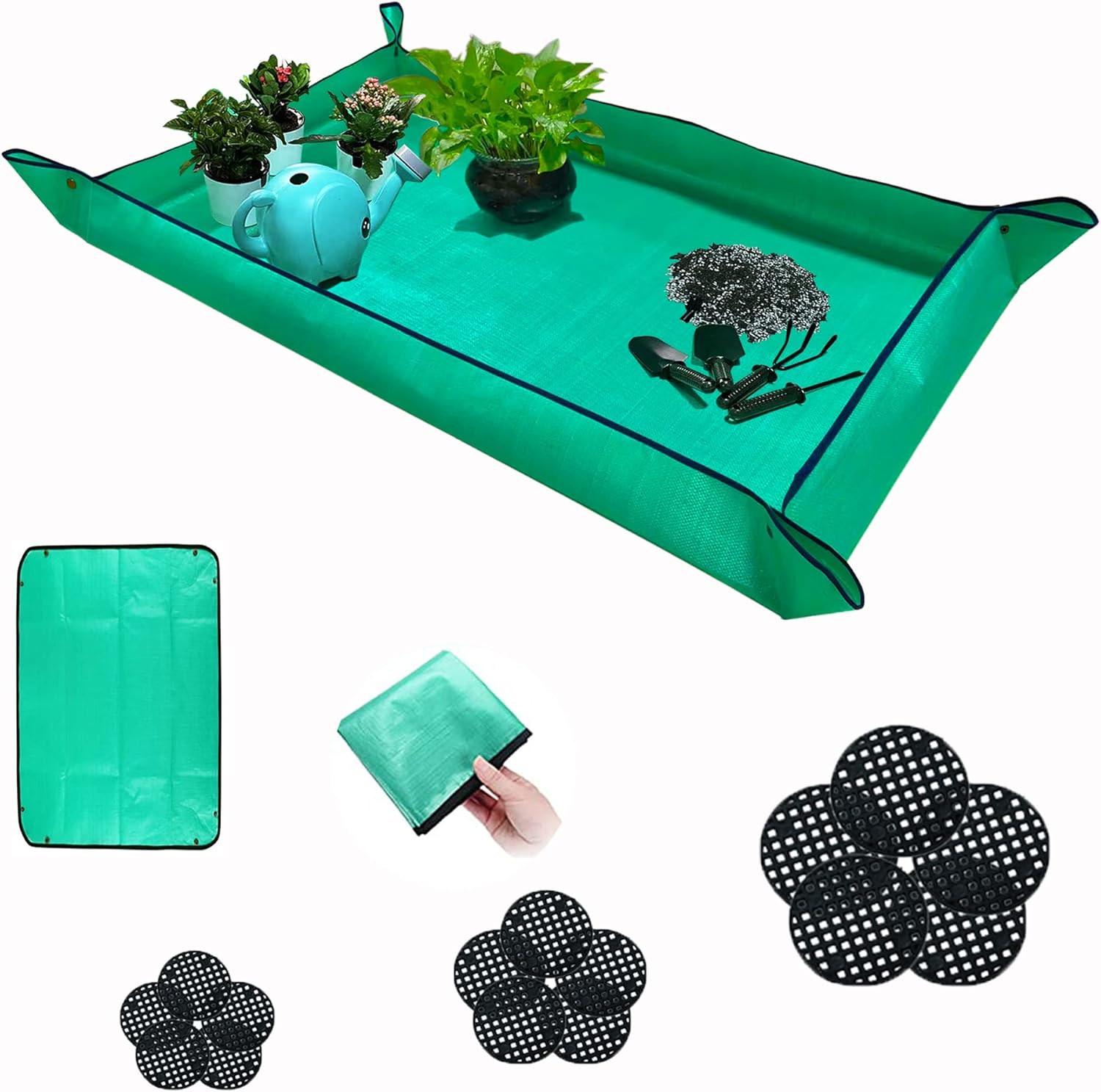 Plant Repotting Mat for Indoor Plants Potting Soil, 43" X
