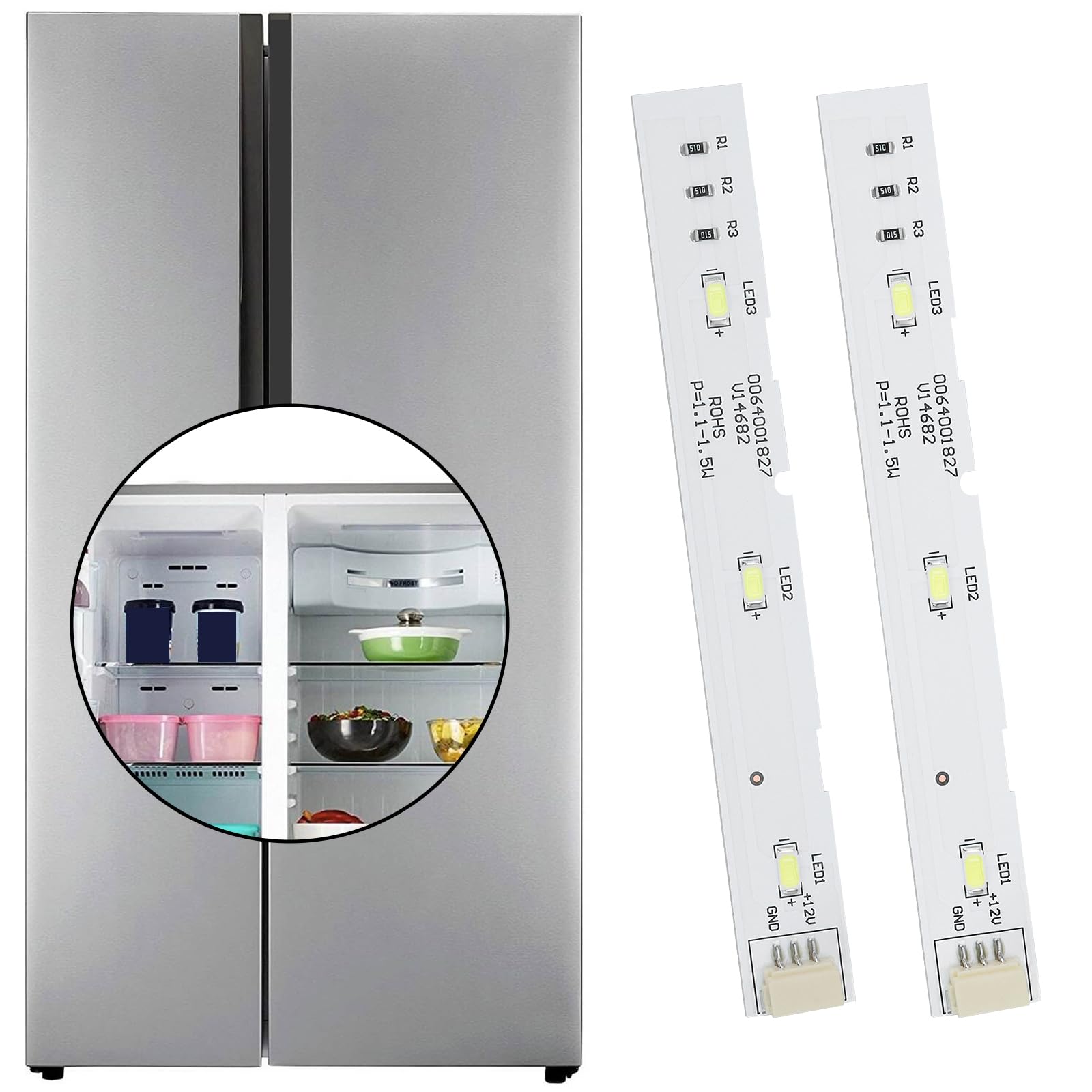 Amazon.com: OTOTEC 2pcs Refrigerator LED Strip 0064001827