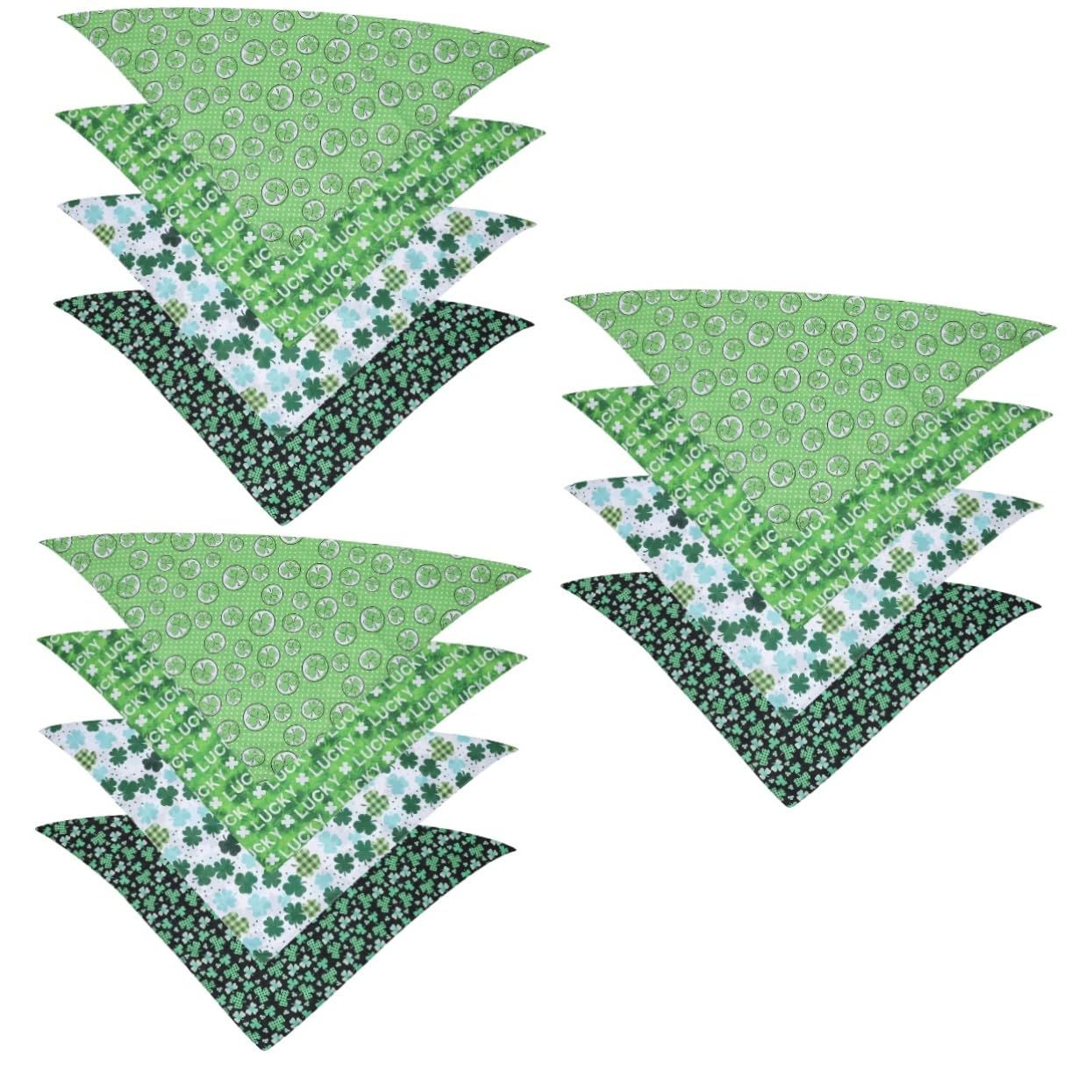 INOOMP 12pièces Bandana Créatif pour Chien Foulard pour Animaux De Compagnie pour Fêtes Sorties Et Photos Design Stylé pour Look Adorable
