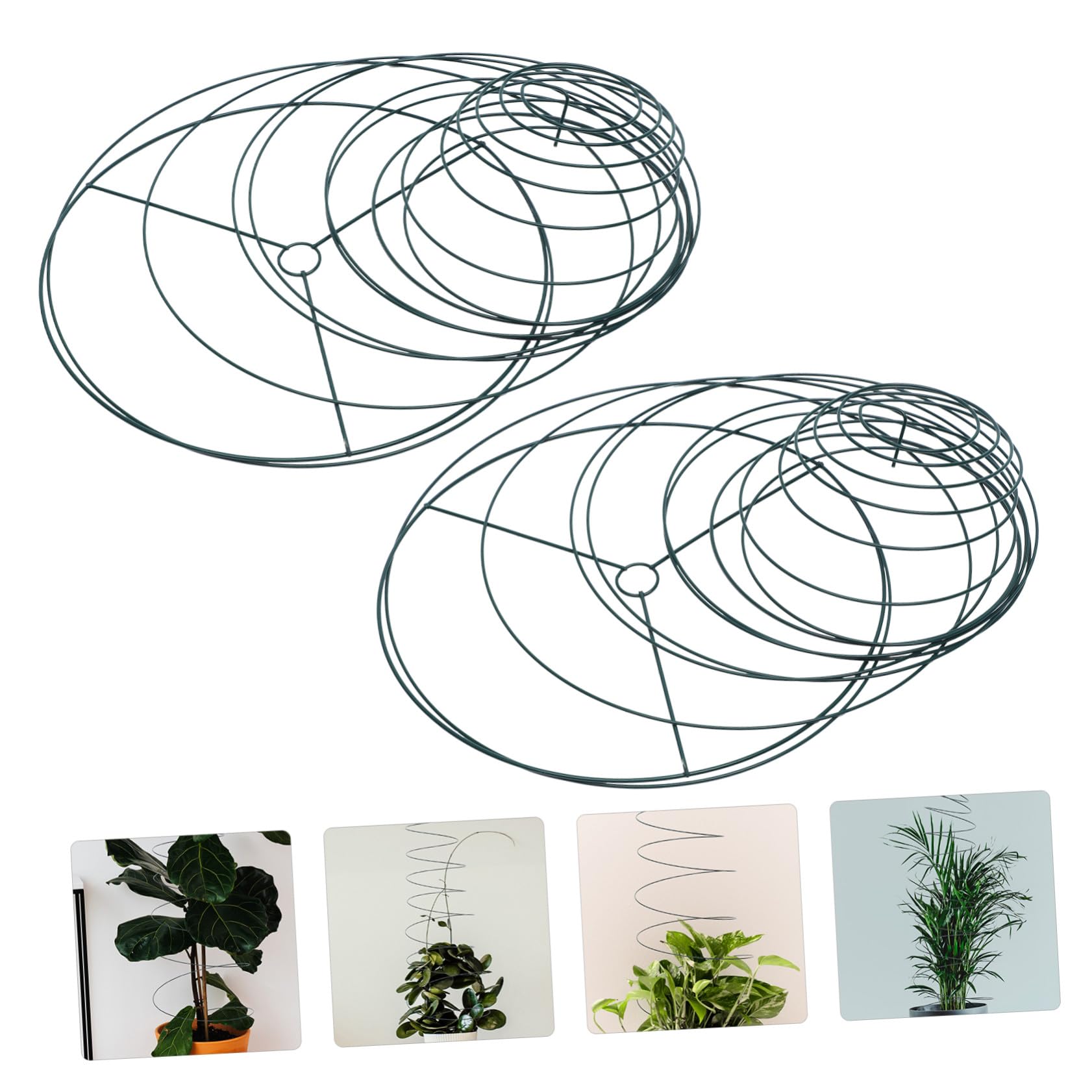 Pflanzenstützpfähle Robuste und Wiederverwendbare 2 Stück aus Edelstahl Spiralförmige Klettergerüste für Tomaten und Pflanzen im Garten