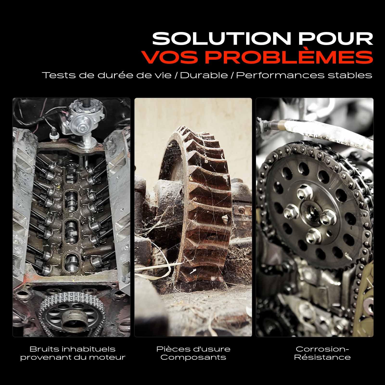 Frankberg Kit de chaîne de distribution 11217588996 | Compatible avec: DS5, M.i.n.i Cabriolet R57, 2008 I CU, C5 III Break RW, Tipi partenaire, 207 SO WK, 508 I 8D