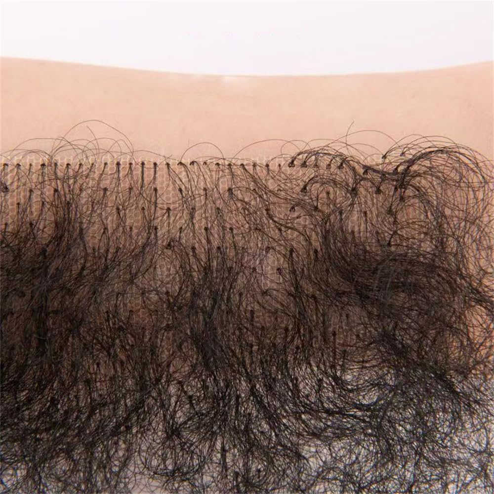 Poils pubiens artificiels doux pour hommes et femmes, accessoire de cheveux privés synthétiques respirants pour poupées, Noir