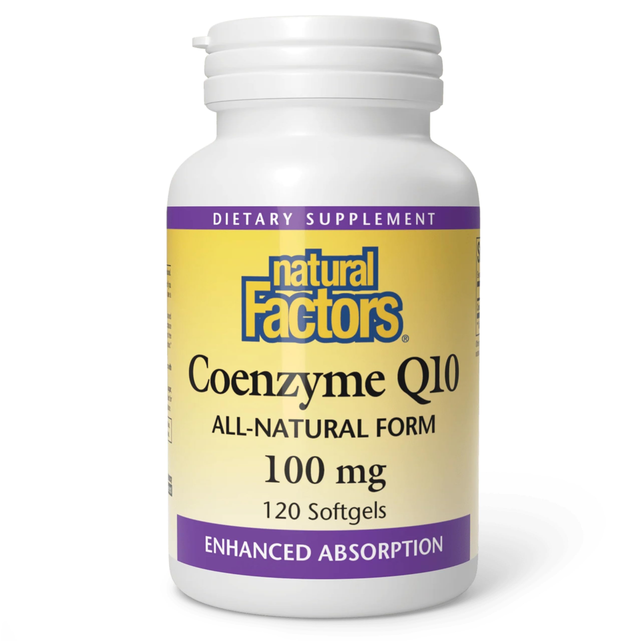 Natural Factors100% Natural CoQ10 (100mg, 120 Softgels)