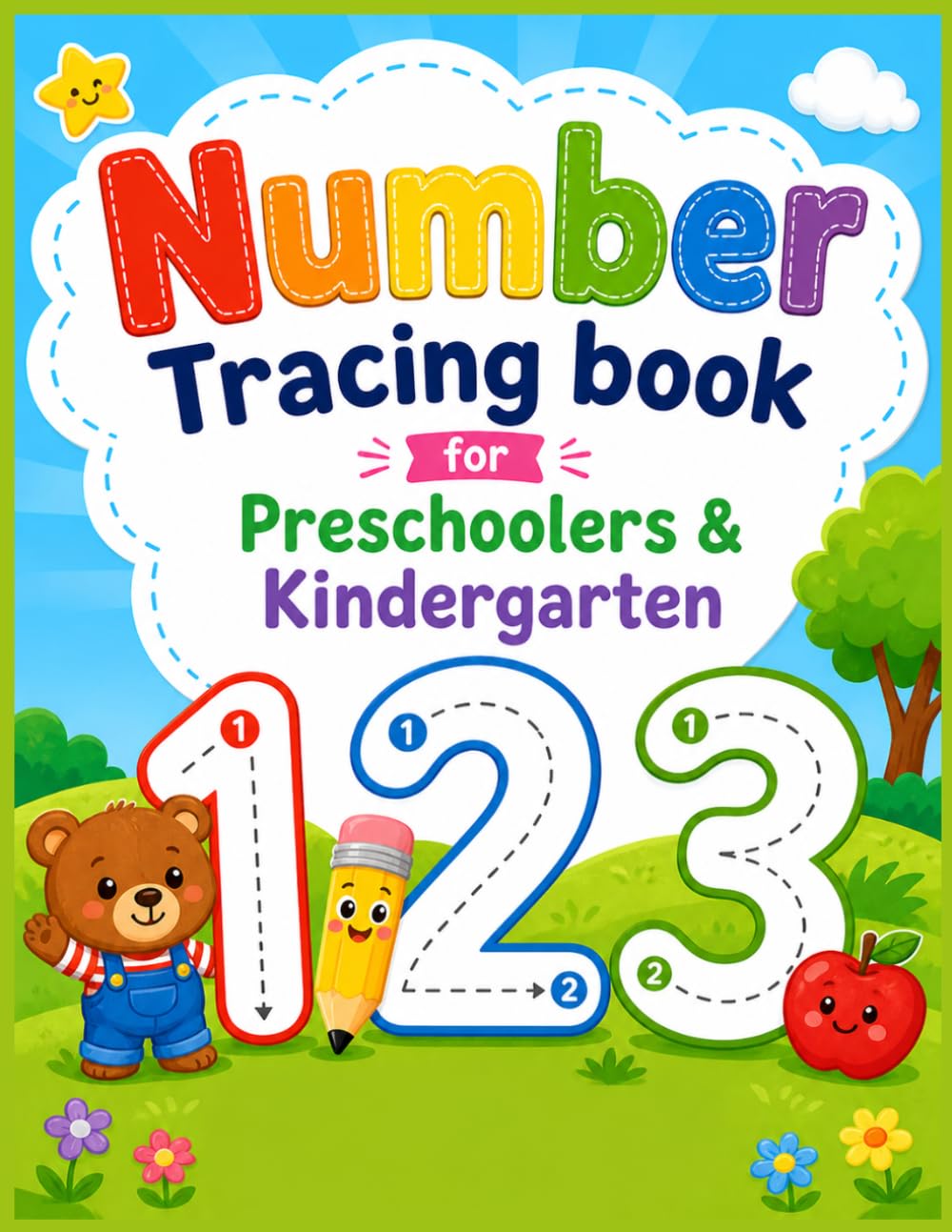 Number Tracing Activity Book for Preschoolers & Kindergarten: My First Number Tracing Book, Fun & Easy Handwriting Practice for Preschoolers & Kindergarten (Ages 3-5)