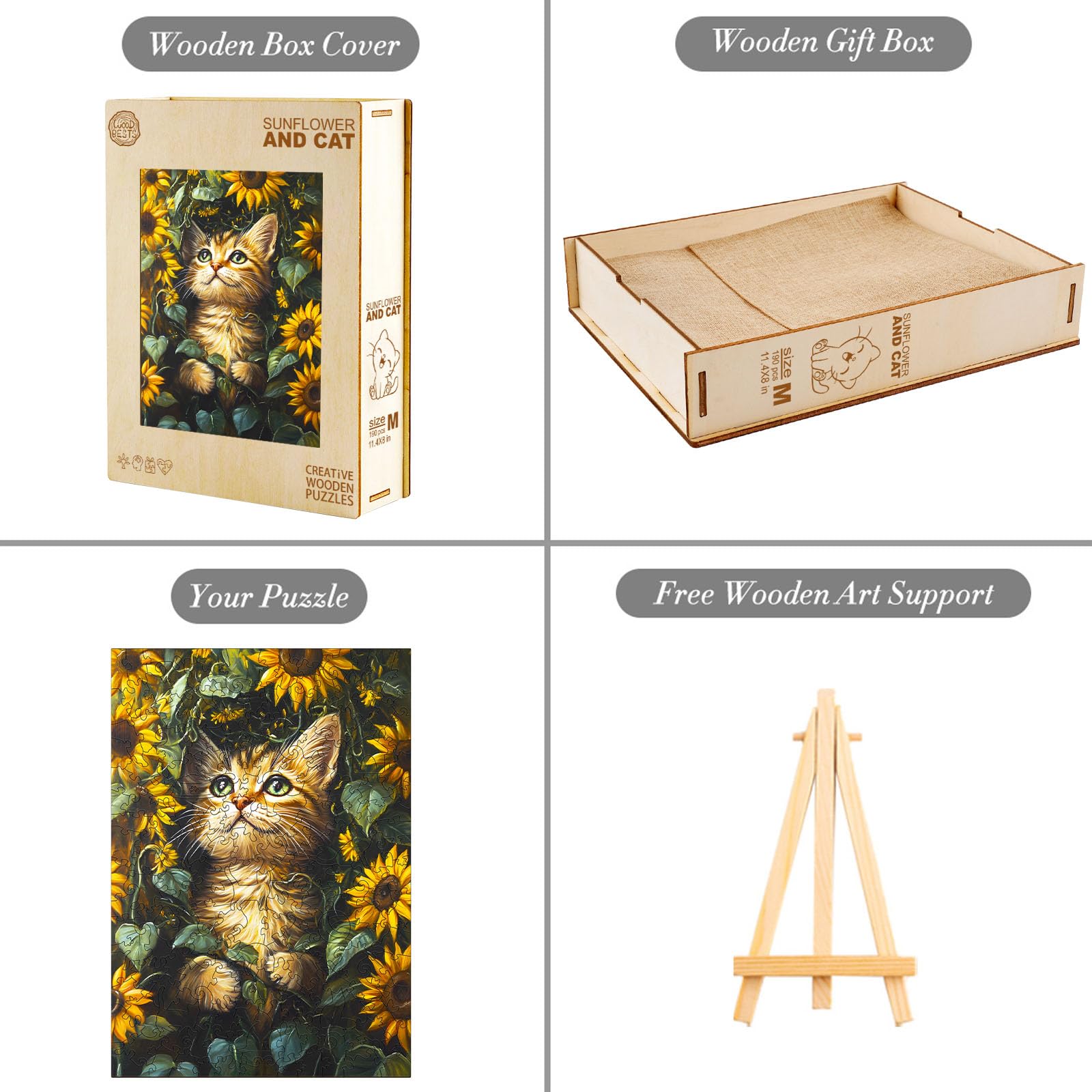KaayeeWood Holzpuzzle Für Erwachsene – Gemächlicher Frosch Design, In Holzbox, Perfekt Als Geschenk Oder Deko