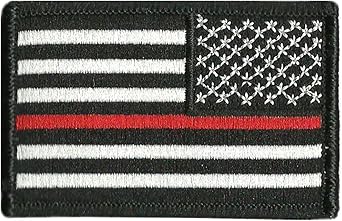 Thin Red Line Flag Tactical Patch - 2"x3"