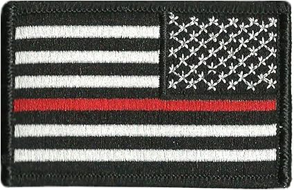 Thin Red Line Flag Tactical Patch - 2"x3"