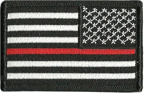 Thin Red Line Flag Tactical Patch - 2"x3"
