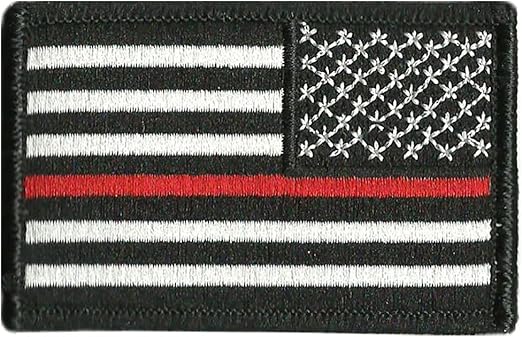 Thin Red Line Flag Tactical Patch - 2"x3"