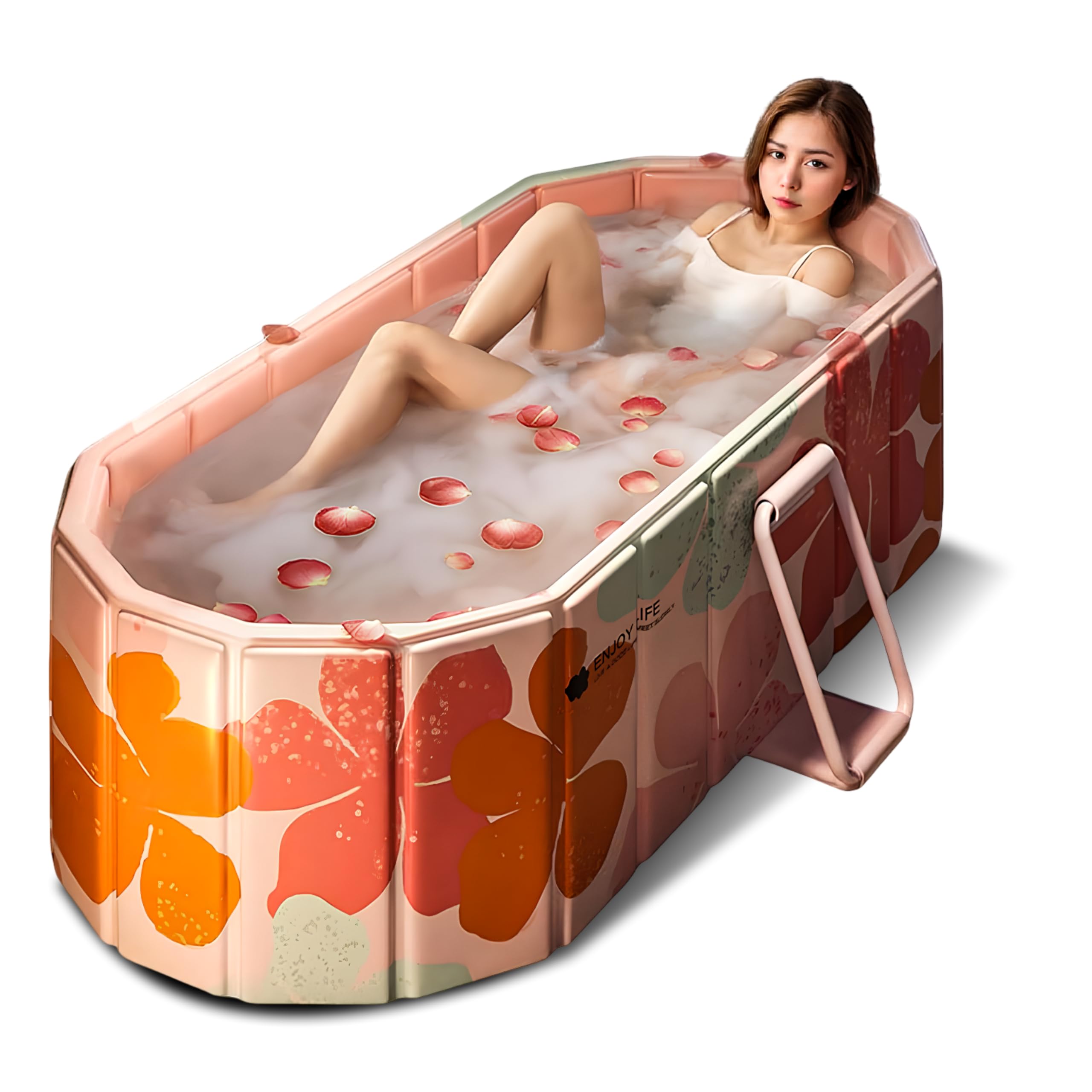 BatHRemedy Portable Bath Tub for Adults, Foldable SPA Tub for Home
