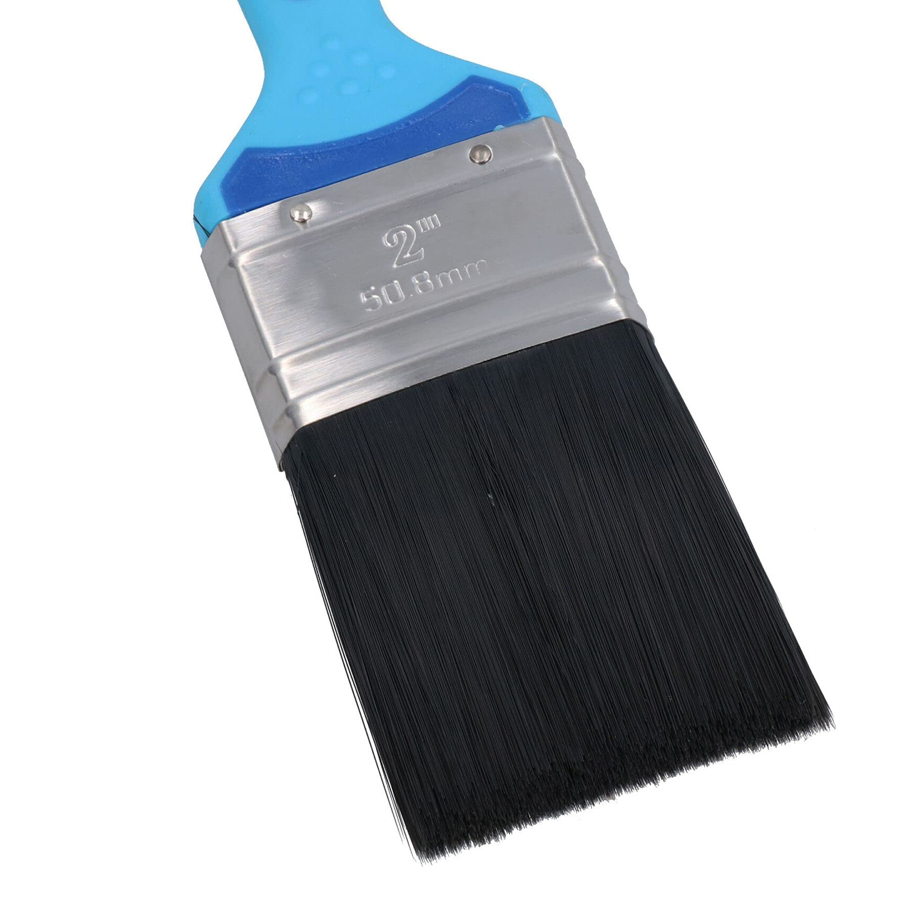 25 pinceles de pintura sintética + pinceles de decoración con mango de goma de 1 a 2 pulgadas