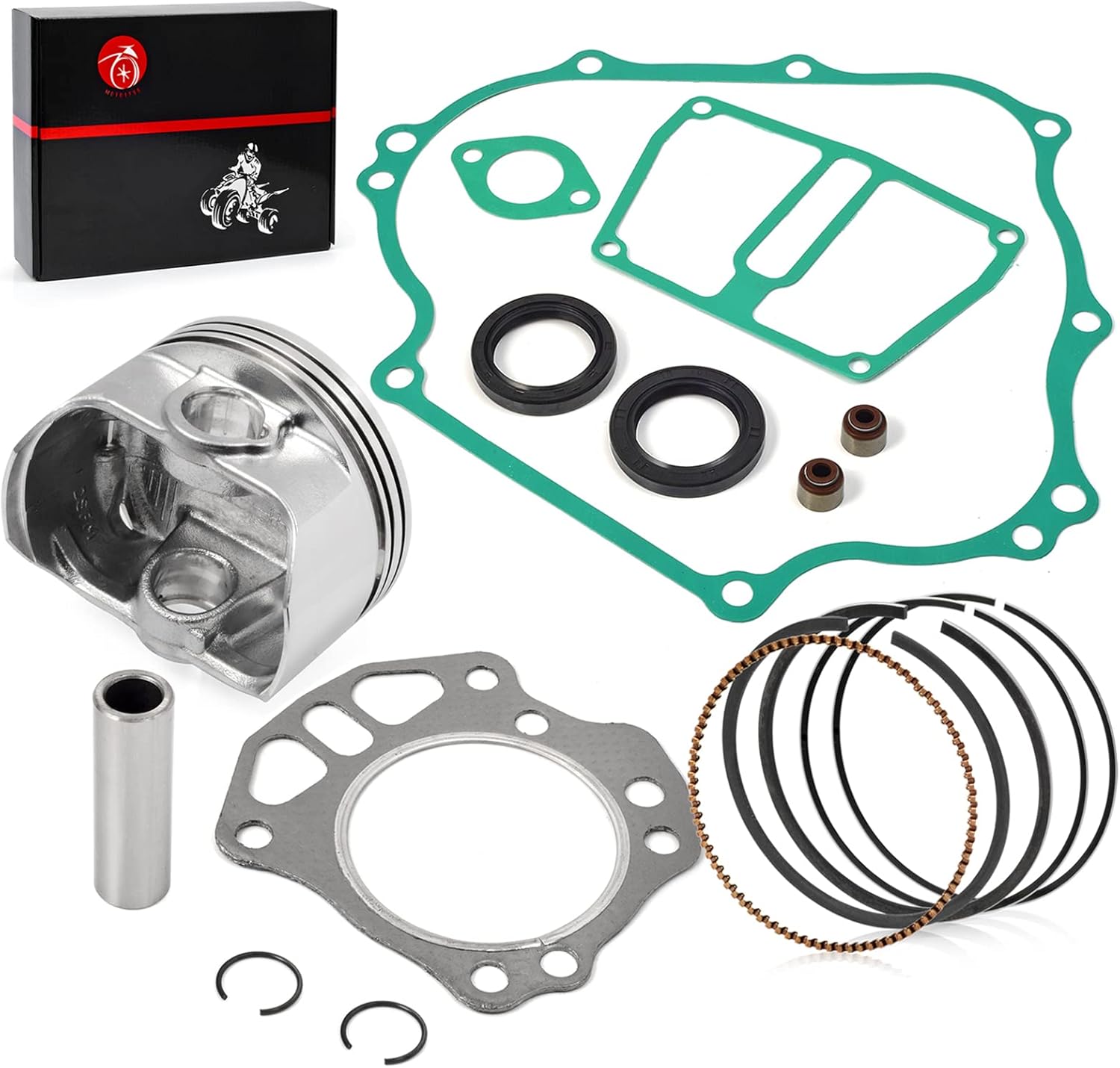 Engine Rebuild Kit Piston & Rings Gasket Seal For KAWASAKI MULE 600 610 SX KAF400 13001-7013 13008-6063 11061-7028 11004-7017 11061-7041