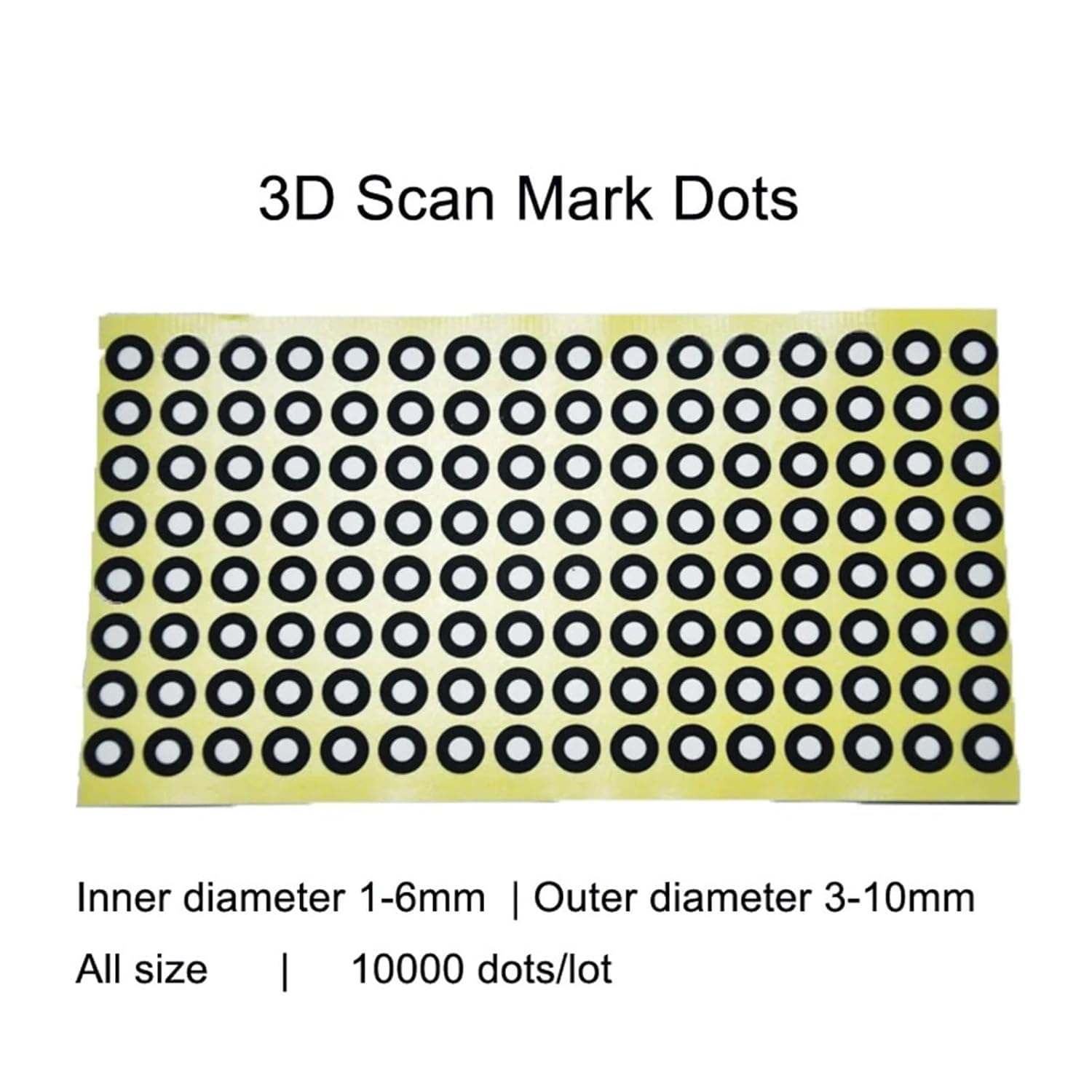 DARZYS 3D Scanning Marker, 3D Scanning Dots, for 3D Scanner 3D Scanning Markers/Dots/Stickers G Point Identifying Label Dot Positioning Tarts for 3D Scanning