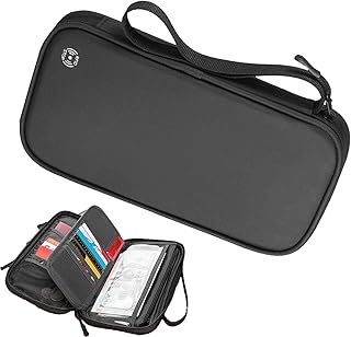 Porta Passaporte Família,Grande Impermeável RFID Bloqueando Viagem Documento Organizador Saco De Embreagem | Carteira Porta-Passaporte Familiar para Cartões, Cartão de Embarque, Identidade, Ainichi