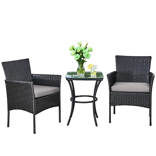4-Piece Rattan Garden Furniture Set by Yaangagpe