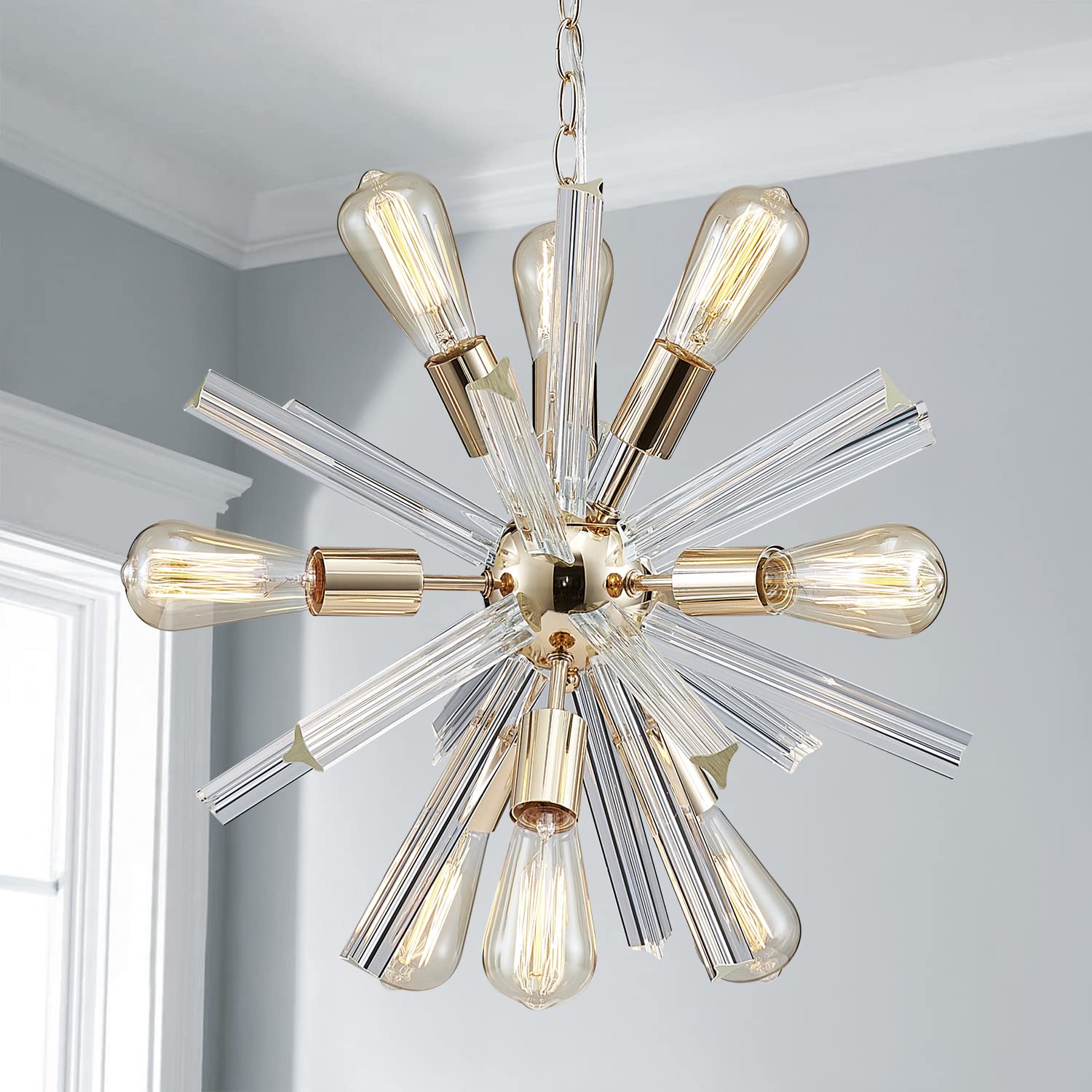 Shrine 9Lights K9 Crystal Chandelier Light Fixture,Crystal Pendant