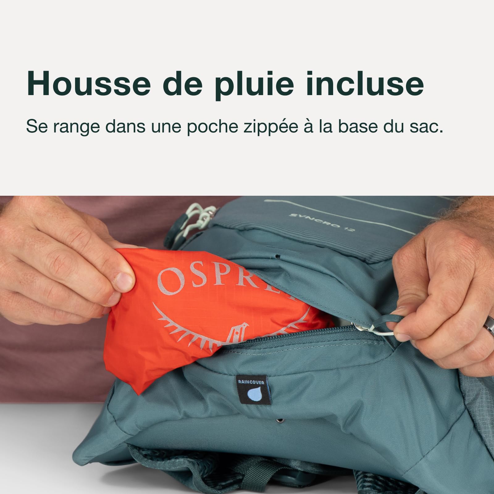 Osprey Syncro Sac à dos de vélo homme, 12L, Raven Black