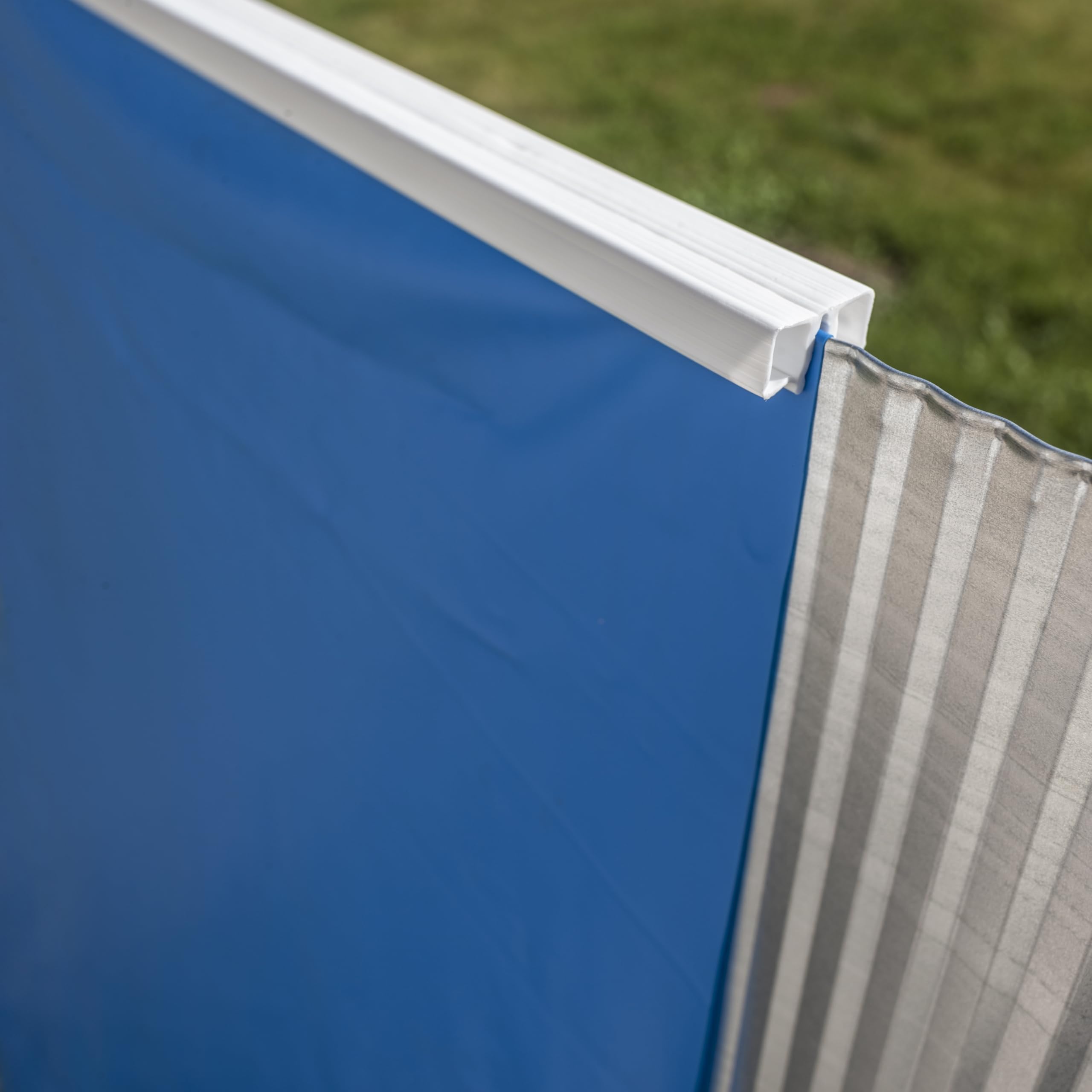 Gre Liner para Piscinas Ovaladas, 500 x 340 x 120 cm (Largo x Ancho x Alto), Sistema Colgante, Color Azul FPROV507