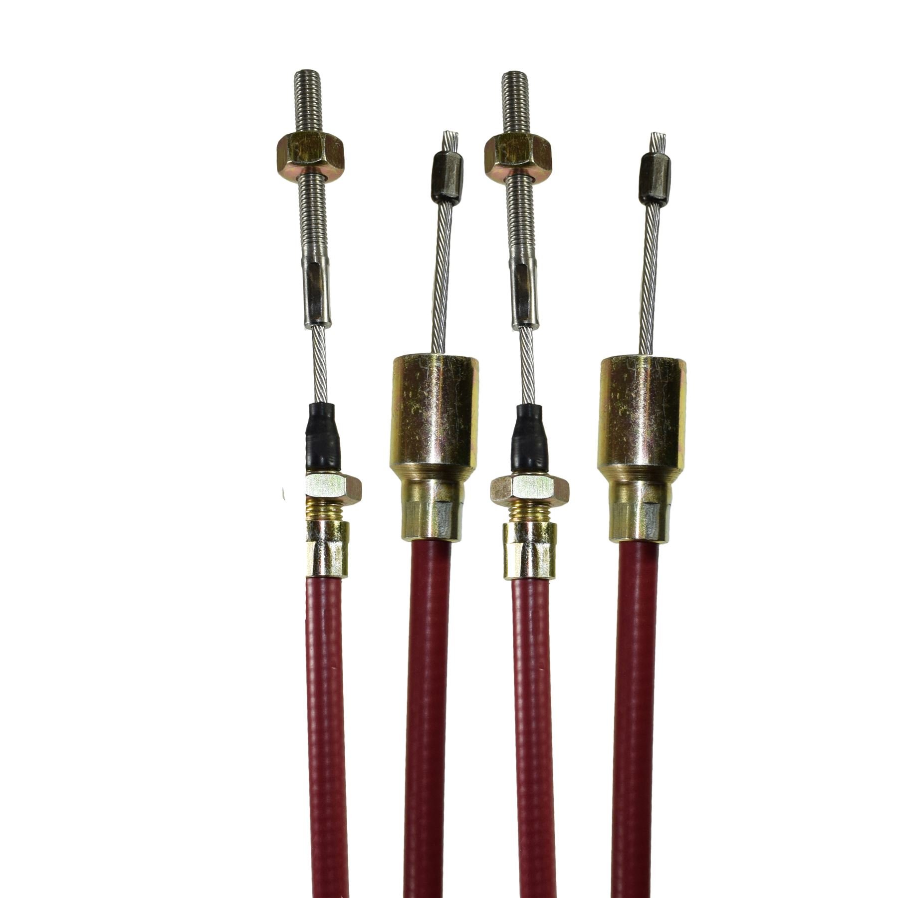 AB Tools 2 x kabel hamulcowy do przyczepy ze stali nierdzewnej do systemów osi węzłowych osłona zewnętrzna 14-30 mm