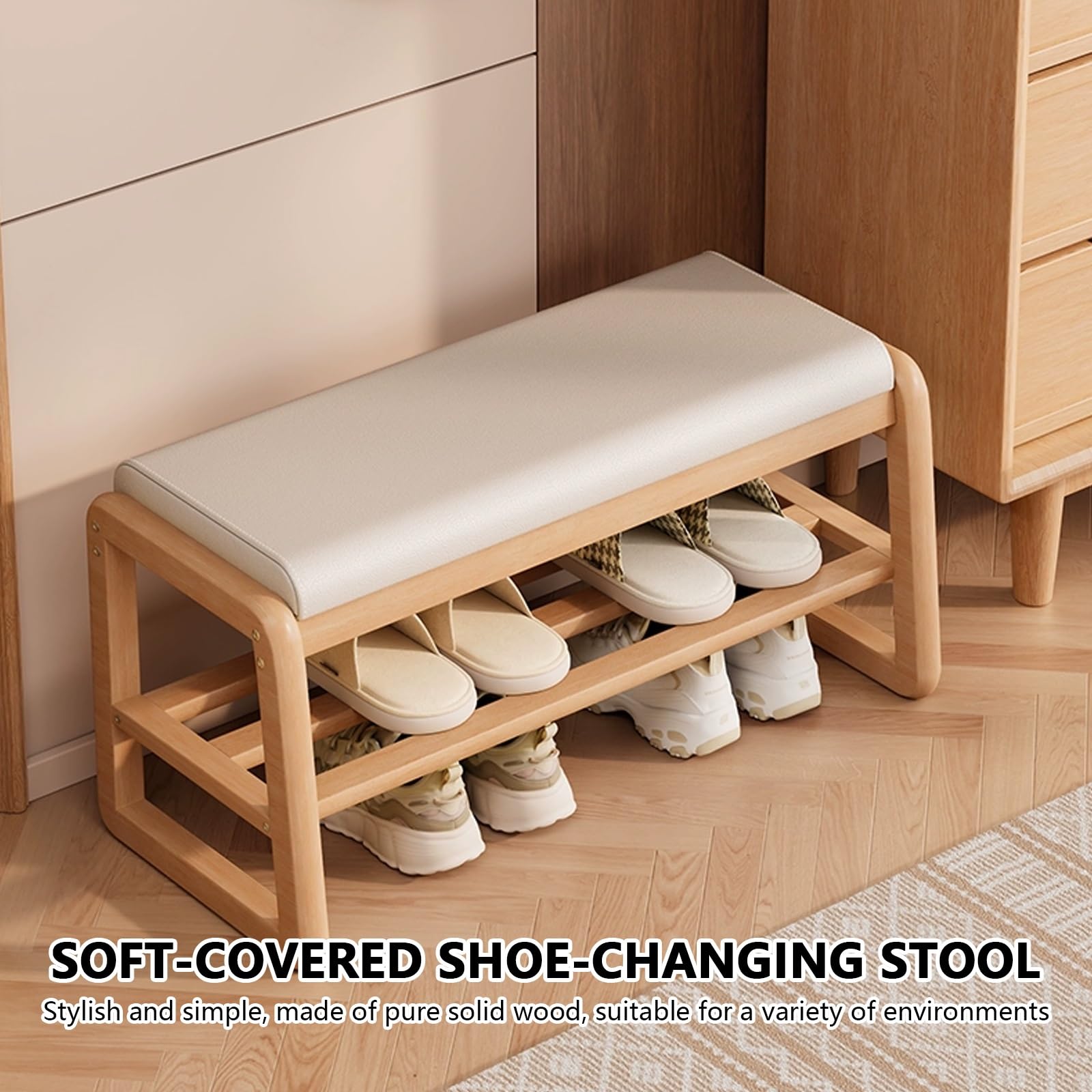 Flur gepolstert schuhbank regal, modern sitzbank mit schuhregal, Eingangsbereich schuhregal mit sitzfläche, Wohnzimmer schuhregal mit sitzbank, Schlafzimmer schuhbank mit sitzfläche, platzsparendes.