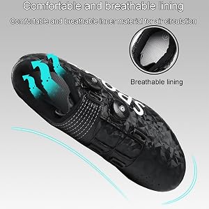 SDEQA Herren Radschuhe MTB Fahrradschuhe Kompatibel Produktbild-Vorschau 8