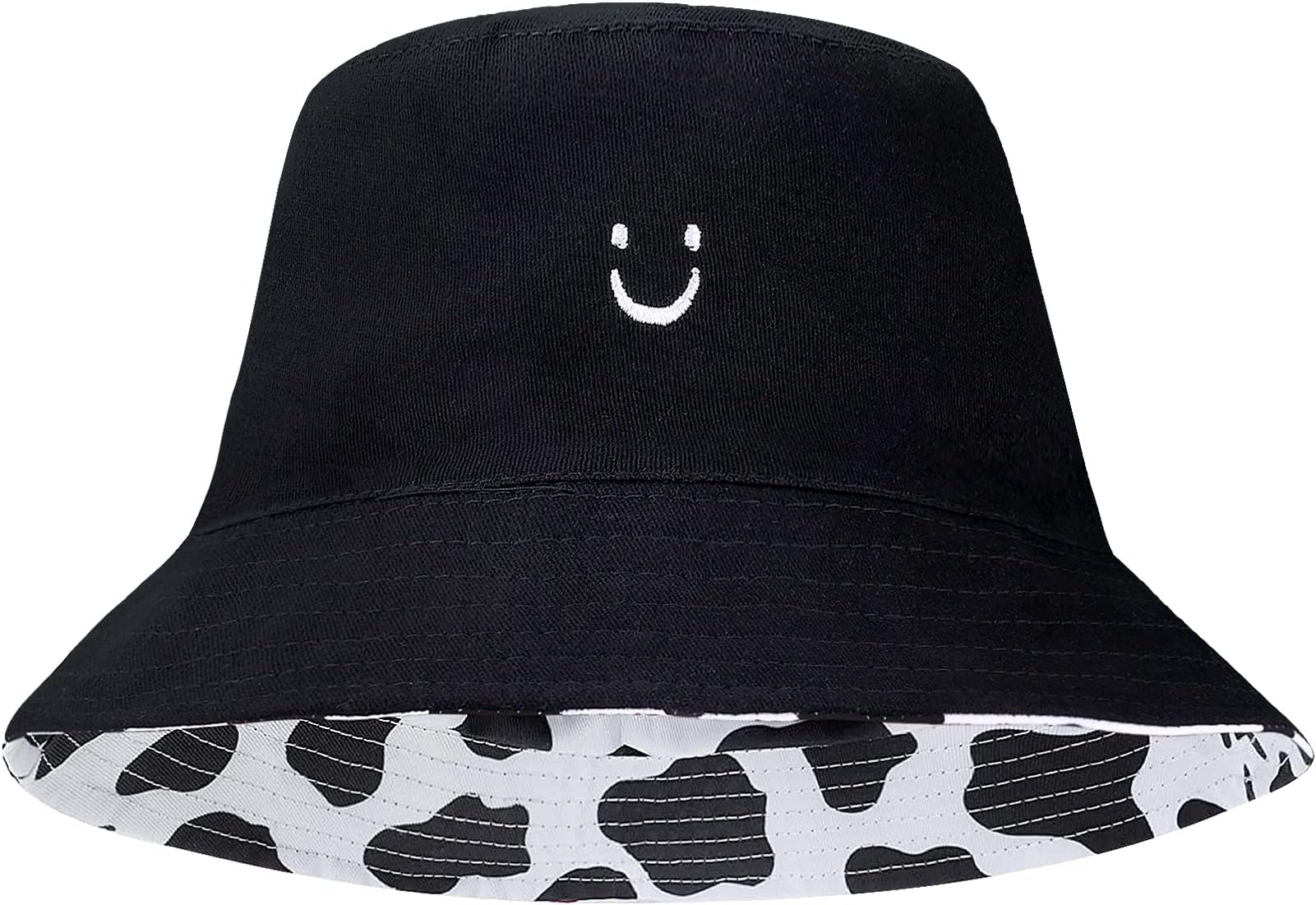Sun Hat for Women Bucket Hat Cotton Reversible Summer Travel Beach Fishing Cap