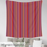 Vista 3 de Feelyou The Yard - Tela de rayas exóticas estilo vintage mexicano de líneas replicadas para sillas y proyectos de bricolaje en el hogar, tela