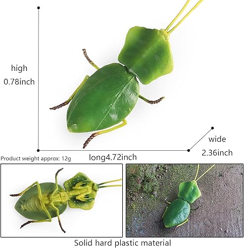 Miniatura 5 de Figuras de mantis rezando, figuras de plástico falsas, mantis de orquídea muerta, mantis rezando, modelos para fiesta de cumpleaños, juego de 3