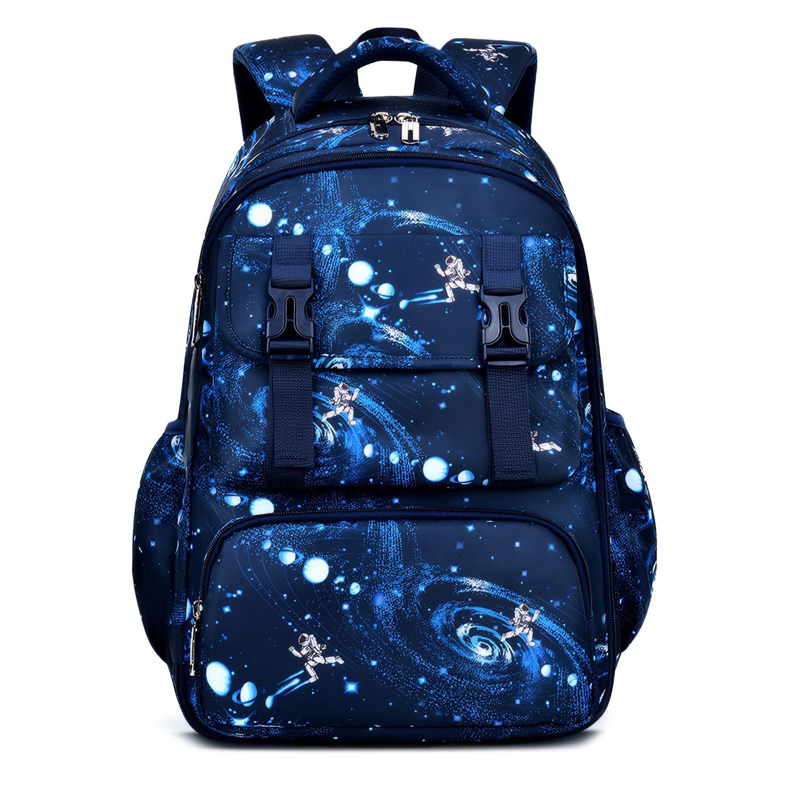 Tanou Mochilas Escolares Niño de 8 a 12 años, Grande Mochila Niño Colegio de Nylon para Escuela Primaria, Impermeable Mochila Infantil Transpirable y Cómoda para Niños, Azul